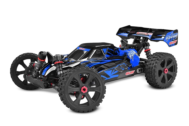 Fotografie produktu: TEAM CORALLY ASUGA XLR 6S - BUGGY 4WD - PRO ROLLER šasi - bez elektroniky - modrá