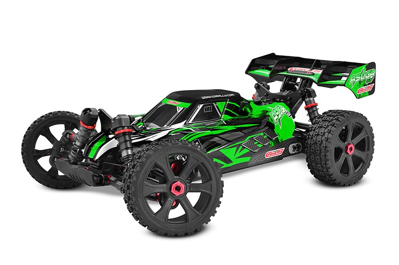 Fotografie produktu: TEAM CORALLY ASUGA XLR 6S - BUGGY 4WD - PRO ROLLER šasi - bez elektroniky - zelená
