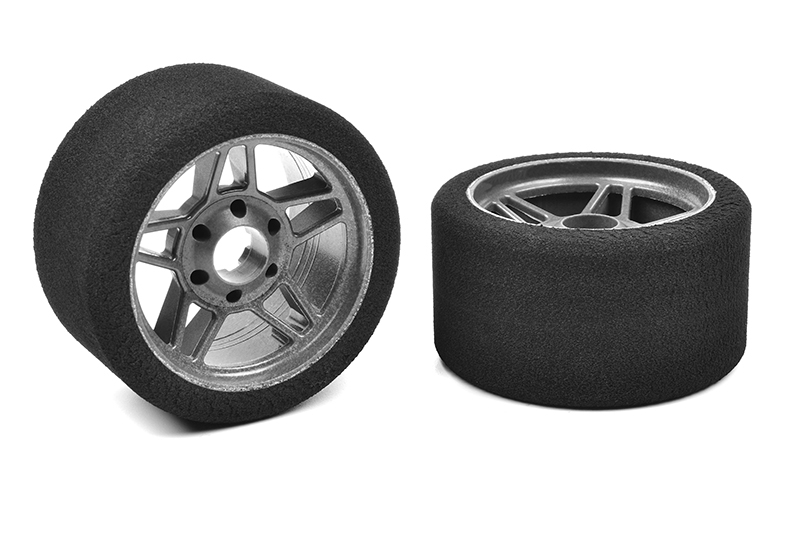 Fotografie produktu: TEAM CORALLY Attack MECHOVÁ GUMA - 1/8 GP - 30 shore - 69mm PŘEDNÍ - Carbon disk - 2 ks.