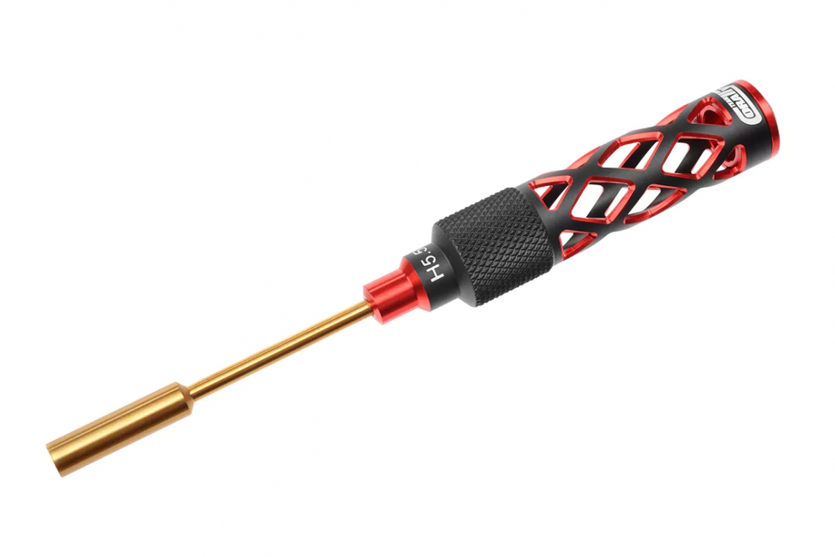 Fotografie produktu: TEAM CORALLY Nástrčkový šroubovák PRO Tool - tvrzený dřík - odlehčená hliníková rukojeť - 5.5 mm