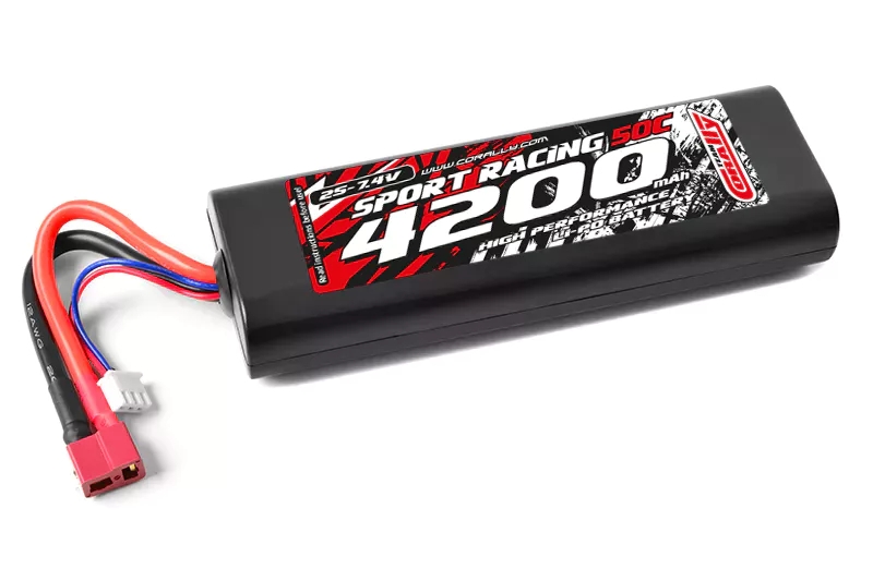 Fotografie produktu: TEAM CORALLY Sport Racing 50C - 4200mAh - 7,4V 2S - LiPo Stick Hardcase - T-Dean