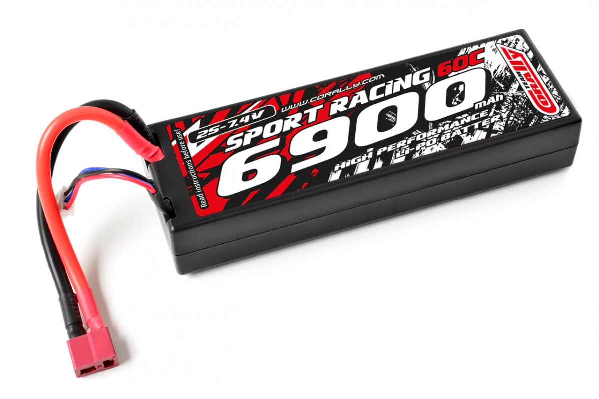 Fotografie produktu: TEAM CORALLY Sport Racing 60C - 6900mAh - 7,4V 2S - LiPo Stick Hardcase - T-Dean