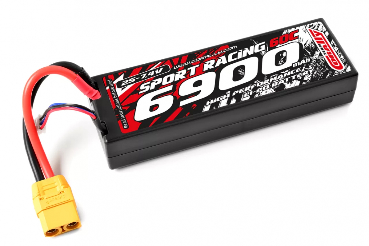 Fotografie produktu: TEAM CORALLY Sport Racing 60C - 6900mAh - 7,4V 2S - LiPo Stick Hardcase - XT90