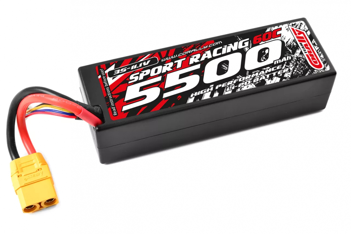 Fotografie produktu: TEAM CORALLY Sport Racing 60C - 5500mAh - 11,1V 3S - LiPo Stick Hardcase - XT90