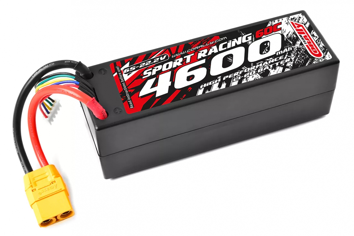 Fotografie produktu: TEAM CORALLY Sport Racing 60C - 4600 - 22,2V 6S - LiPo Stick Hardcase - XT90