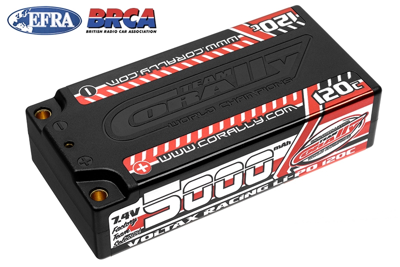 Fotografie produktu: TEAM CORALLY VOLTAX 120C LiPo LCG Shorty Hardcase-5000mAh-7.4V-G4 (37,0Wh)