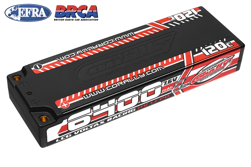 Fotografie produktu: TEAM CORALLY VOLTAX HiVOLT 120C LiPo LCG Stick Hardcase-6400mAh-7.6V-G4 (48,6Wh)