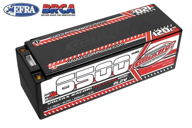 Fotografie produktu: TEAM CORALLY VOLTAX HiVOLT 120C LiPo Stick Hardcase-6500mAh-15.2V-G5 (98,8Wh)