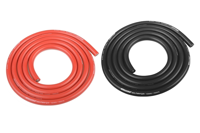 Fotografie produktu: TEAM CORALLY Silikonový kabel 5,5qmm, 10AWG, 2x1metr, černý a červený