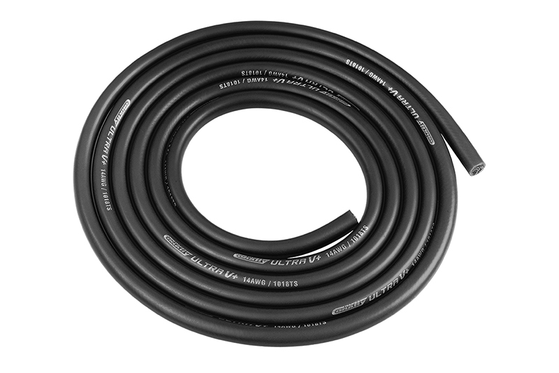 Fotografie produktu: TEAM CORALLY Silikonový kabel 3,5qmm, 14AWG, 1metr, černý