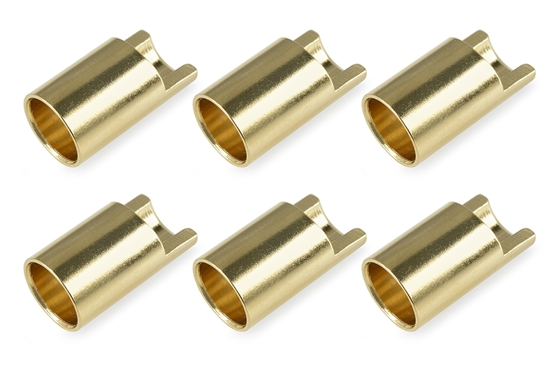 Fotografie produktu: TEAM CORALLY Bullit konektor 6.5mm - samice - pozlacený (6 ks.)
