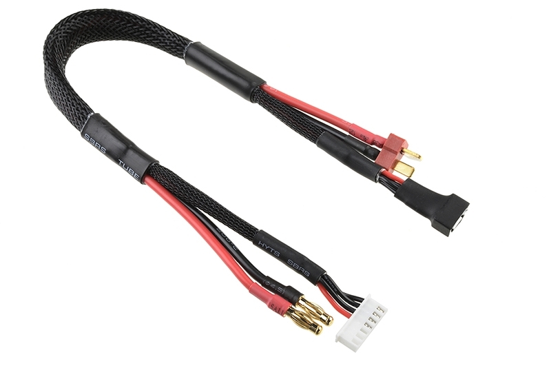 Fotografie produktu: TEAM CORALLY Nabíjecí kabel - G4/6S XH na T-DYN/3S XH - 14 AWG/ULTRA V+ Silikon Kabel - 30cm