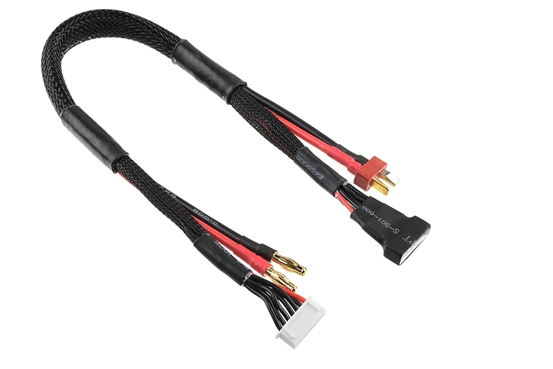 Fotografie produktu: TEAM CORALLY Nabíjecí kabel - G4/6S XH na T-DYN/6S XH - 14 AWG/ULTRA V+ Silikon Kabel - 30cm