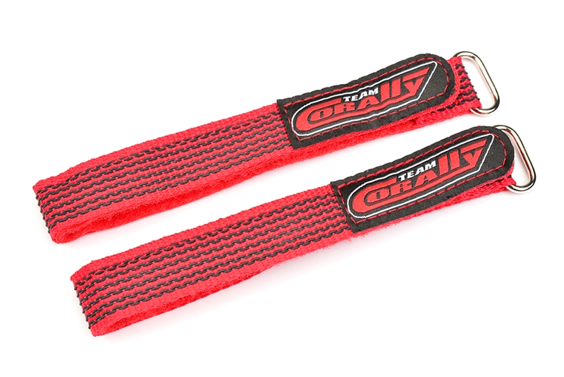 Fotografie produktu: TEAM CORALLY CORALLY stahovací pásky 350x20mm, červené, 2 ks.