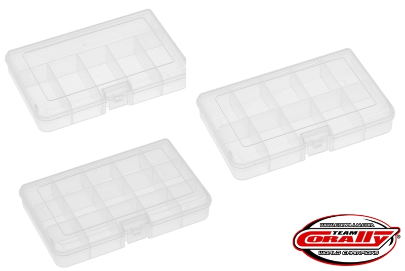 Fotografie produktu: TEAM CORALLY Plastové organizéry 165x112x31mm (3 ks.)