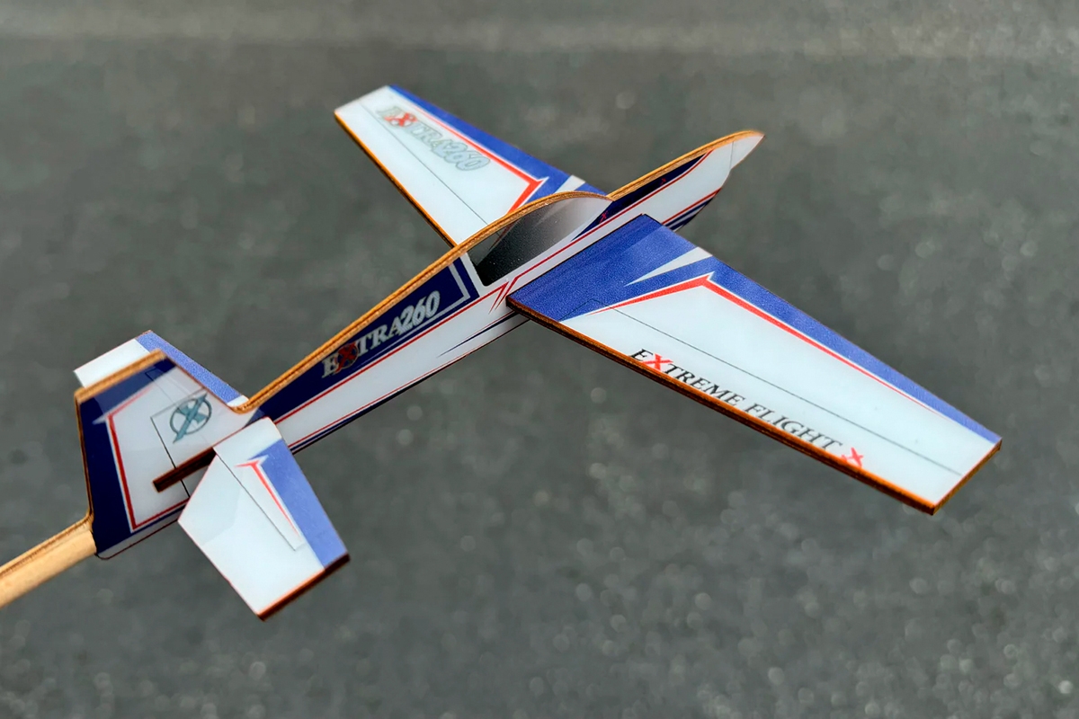 Fotografie produktu: ExtremeFlight Stick plane - Extra 260 Modrá