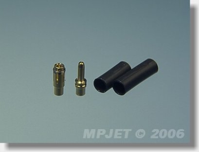 Fotografie produktu: MPJet 21010 Konektory MP JET gold 1,8 - pár 2 páry
