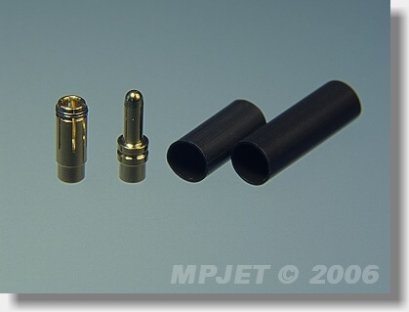 Fotografie produktu: MPJet 21030 Konektory MP JET gold 3,5 pro drát 2,5 mm2- 2 páry