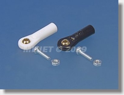 Fotografie produktu: MPJet 2421 Kulový čep V1, pr.5mm, M2/2 Černý 6ks