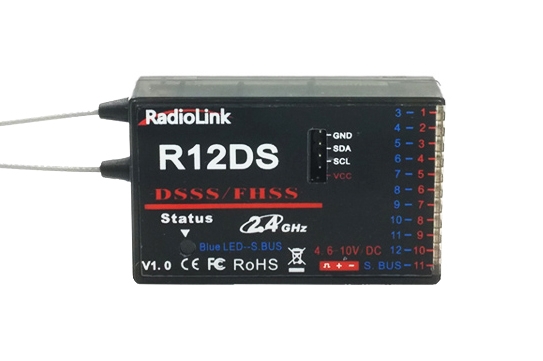 Fotografie produktu: RadioLink Přijímač R12DS