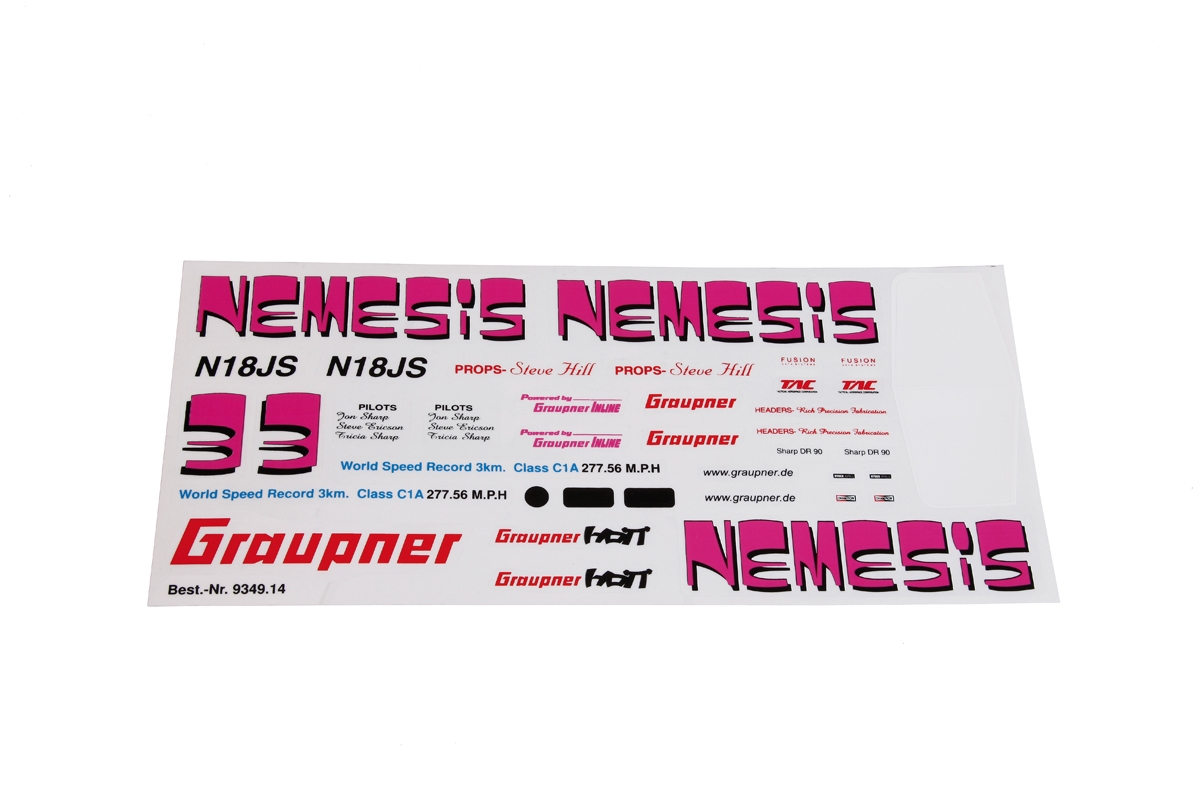Fotografie produktu: Graupner Sada samolepek pro model NEMESIS
