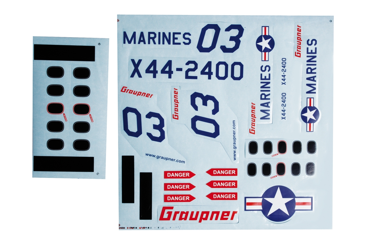 Fotografie produktu: Graupner Nálepky k X44