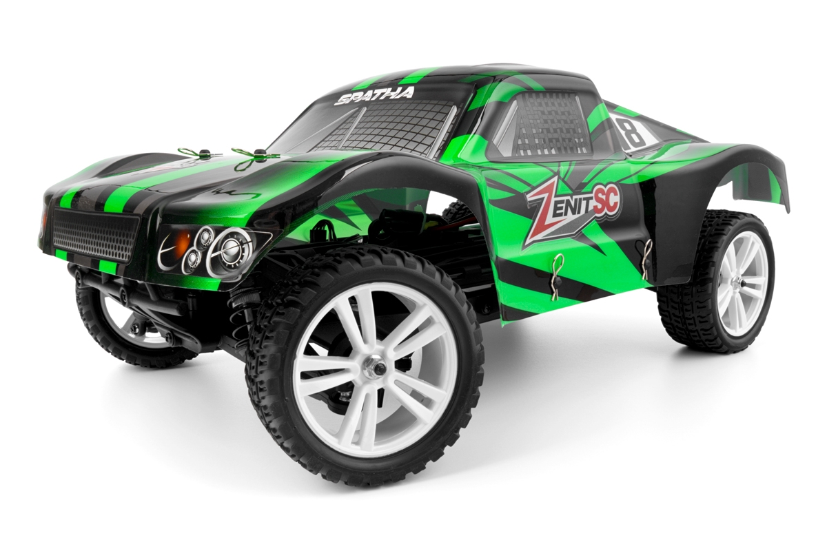 Fotografie produktu: HiMOTO 1:10 Short Course SPATHA Brushless 2,4 GHz RTR set, zelená