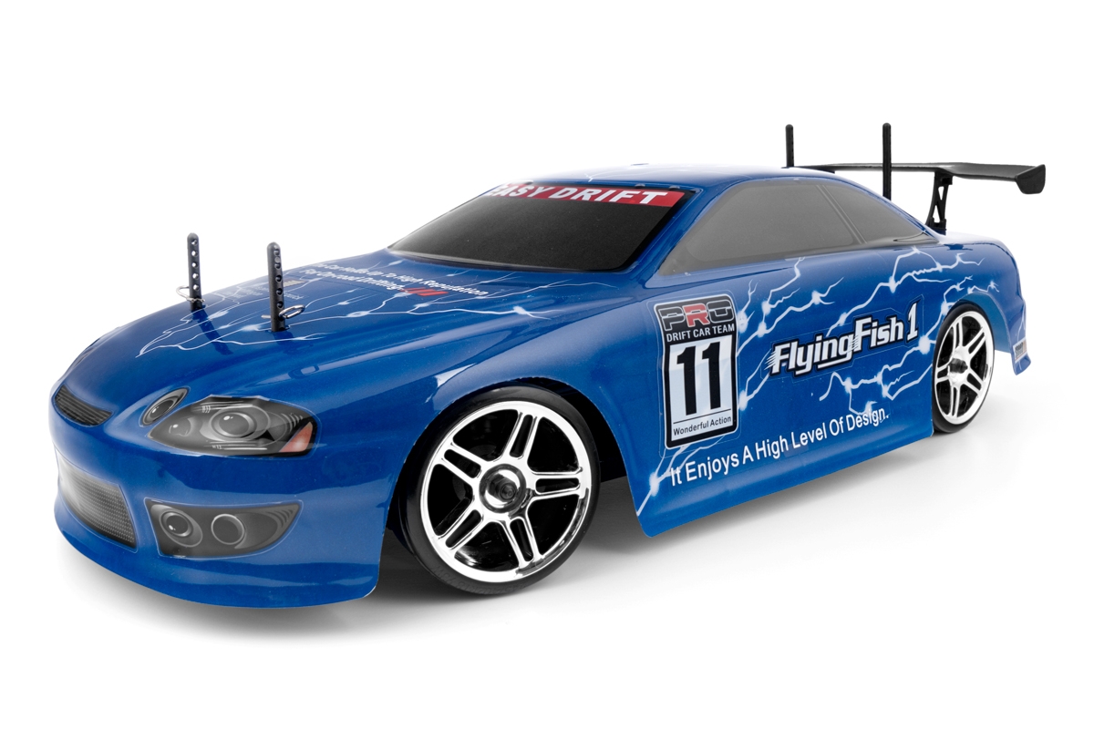 Fotografie produktu: HiMOTO 1:10 Drift TC Brushless 2,4 GHz RTR set, modrá