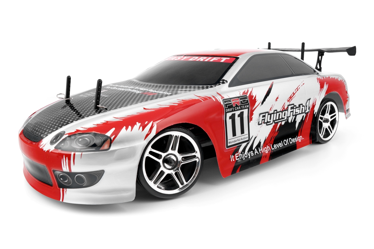 Fotografie produktu: HiMOTO 1:10 Drift TC Brushless 2,4 GHz RTR set, červená