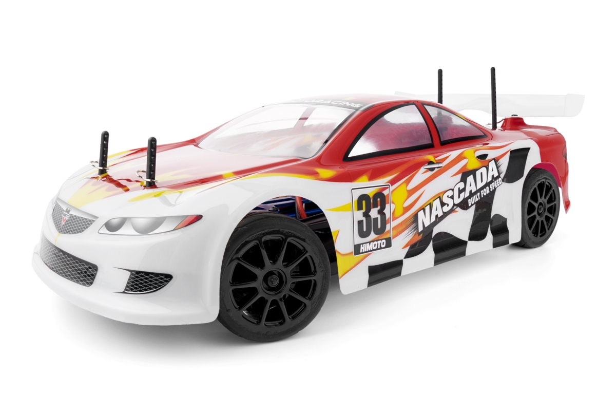 Fotografie produktu: HiMOTO 1:10 Onroad NASCADA Brushless 2,4 GHz RTR set, červená