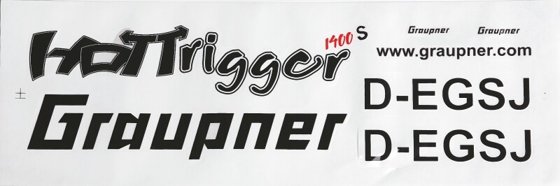 Fotografie produktu: Graupner Nálepky - HoTTrigger 1400S