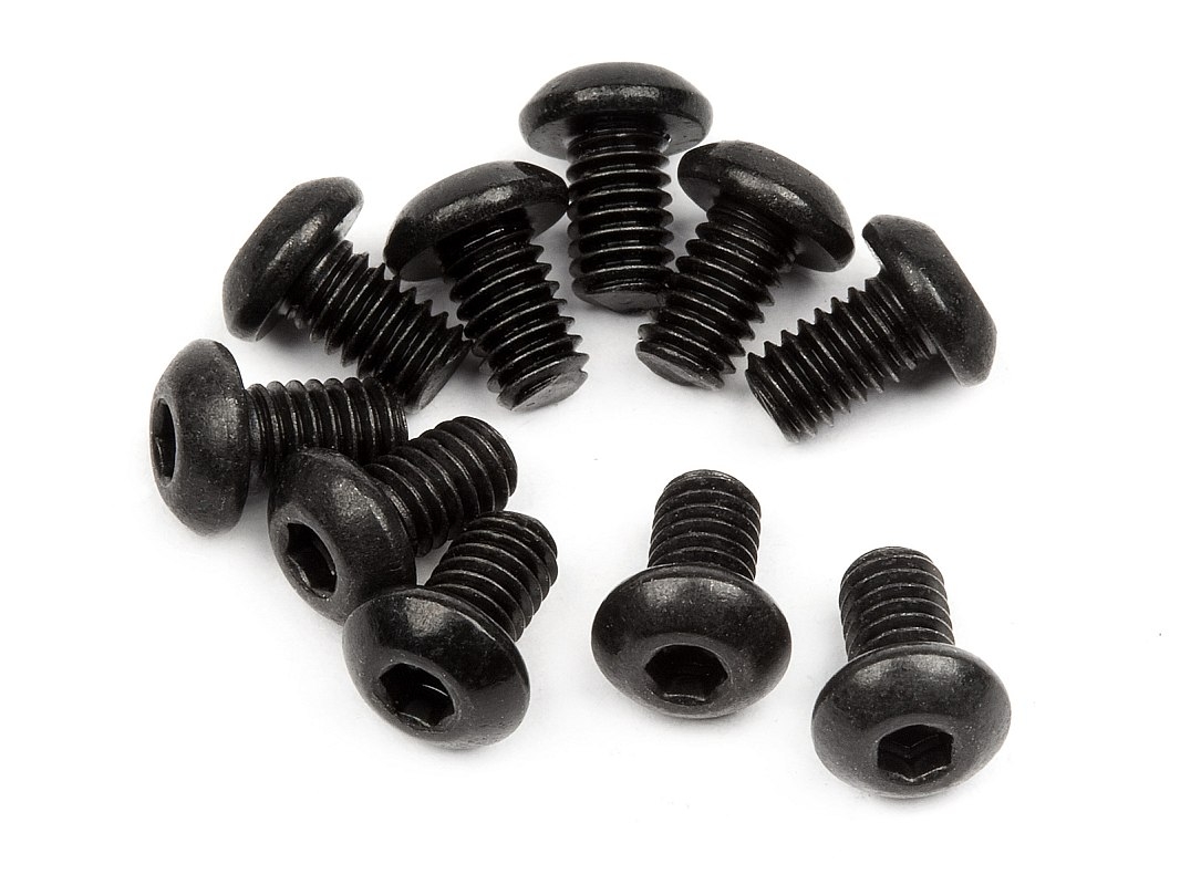 Fotografie produktu: HPI Imbusové šrouby s kulatou hlavou M2.5x4mm (10ks)