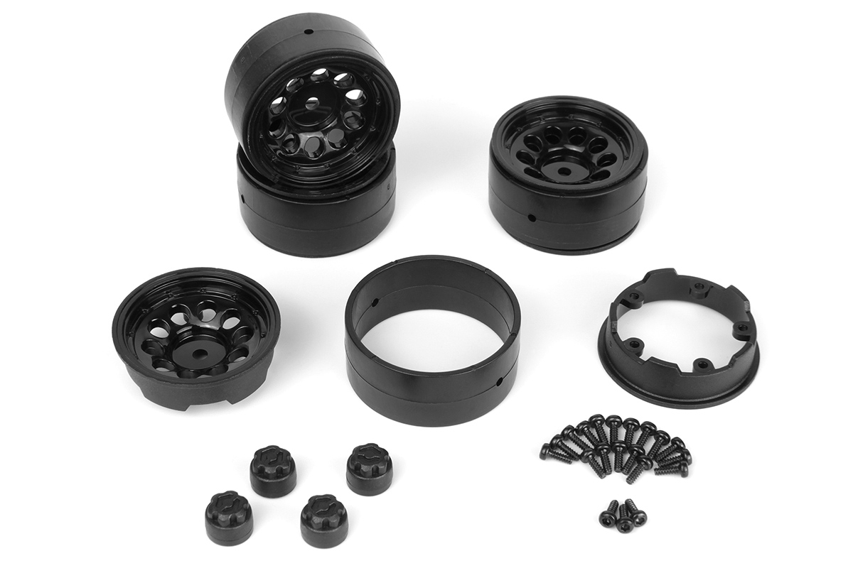 Fotografie produktu: HPI CS-10 Beadlock disky 1.2in (černé/4ks)