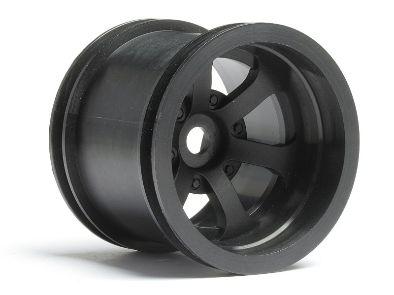 Fotografie produktu: HPI SCORCH 6-paprskové ráfky černé (55x50mm) (2,2in/55x50mm/2ks)