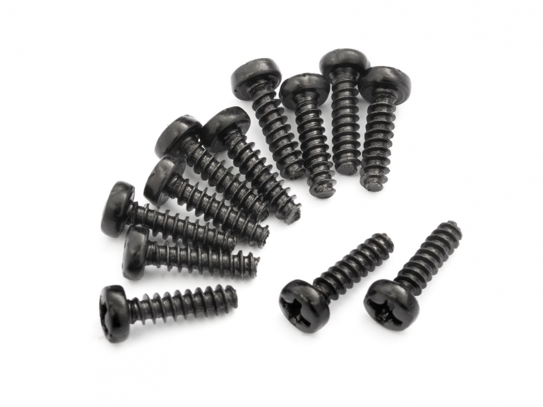 Fotografie produktu: Blackzon Samořezný šroub s půlkulatou hlavou PBHO 2,6x10mm 12ks