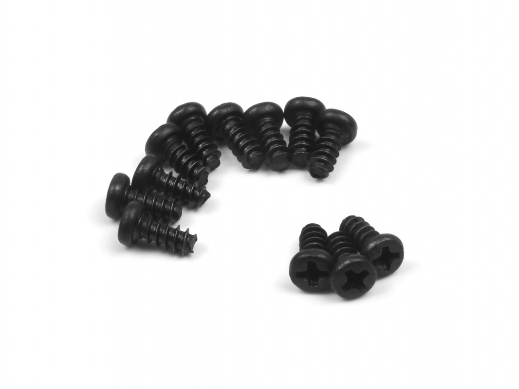 Fotografie produktu: Blackzon Samořezné šroubky s plochou hlavou PBHO2.6x6mm (12ks) Smyter