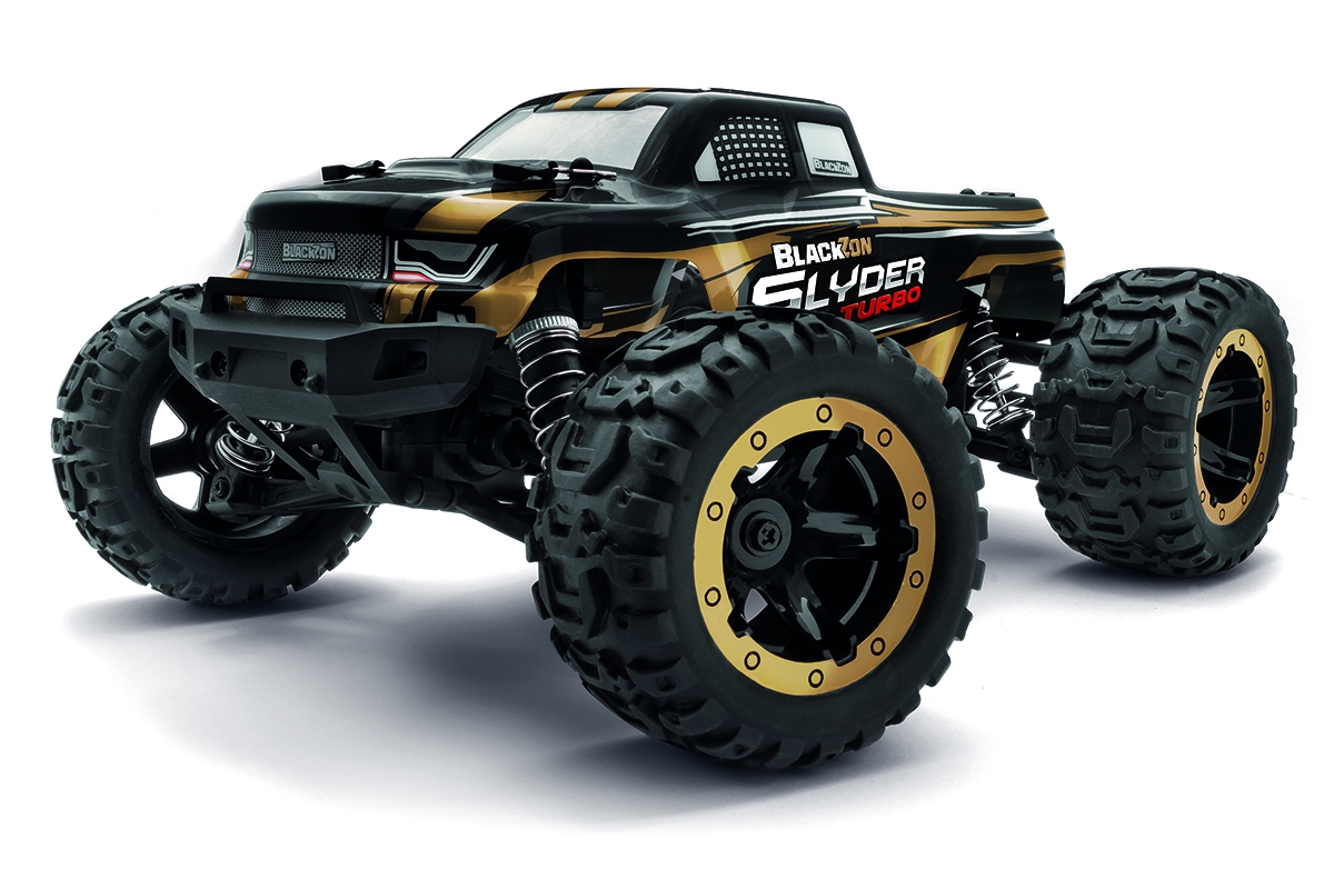 Fotografie produktu: Blackzon Slyder MT Turbo 1/16 4WD 2S Brushless - Zlatý