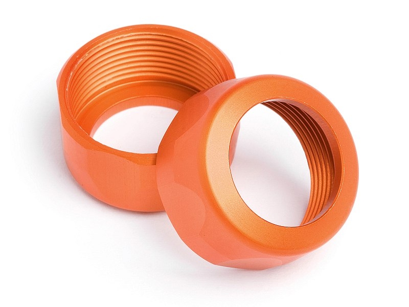 Fotografie produktu: HPI Převlečná matice tlumiče 20x12mm (oranžová/2ks)