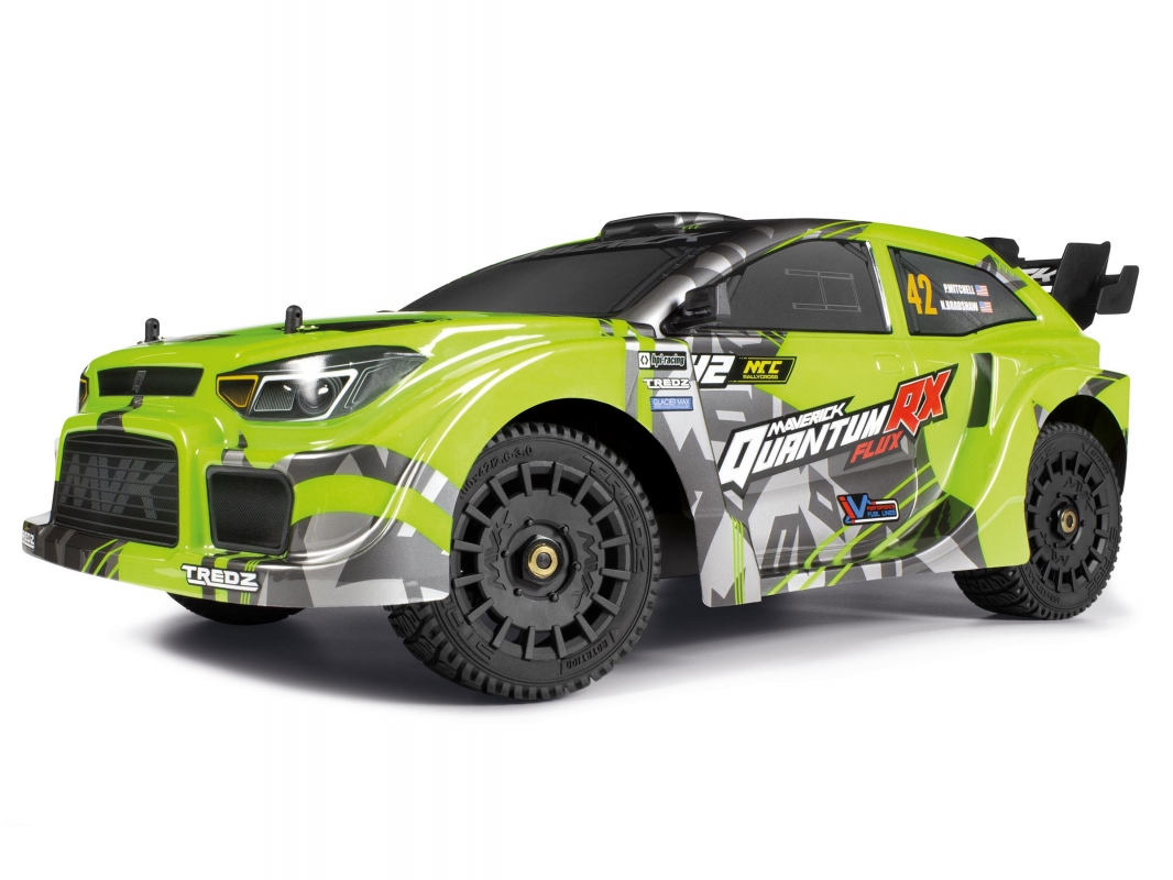 Fotografie produktu: Maverick QuantumRX Flux 4S 1/8 4WD Rally Car - Zelený