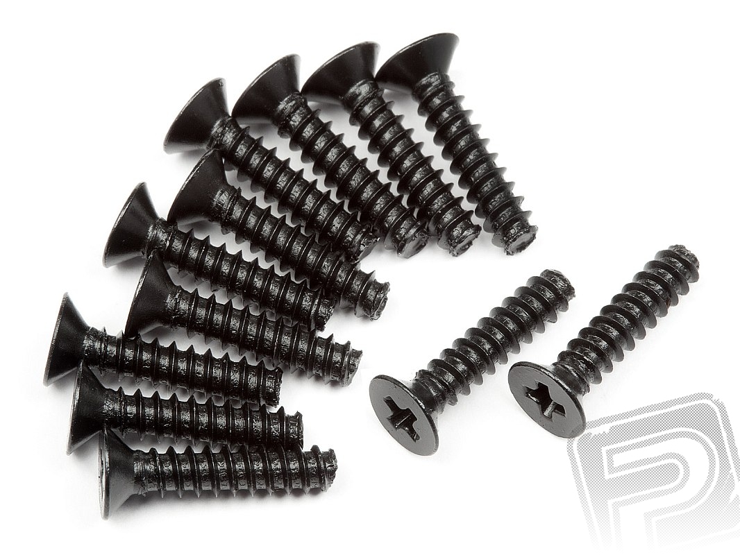 Fotografie produktu: HPI Šroub s plochou hlavou M2.6x12mm 12ks