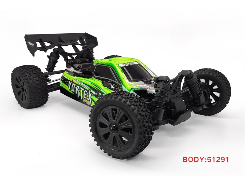 Fotografie produktu: HSP Vortex 1/10 2,4 GHz Brushed Buggy, Zelená