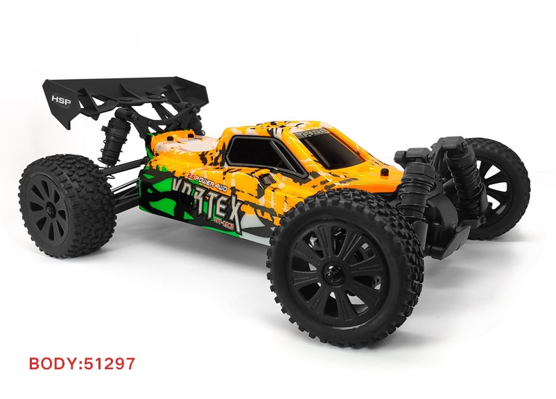 Fotografie produktu: HSP Vortex PRO 1/10 2,4 GHz Brushless Buggy, Oranžová
