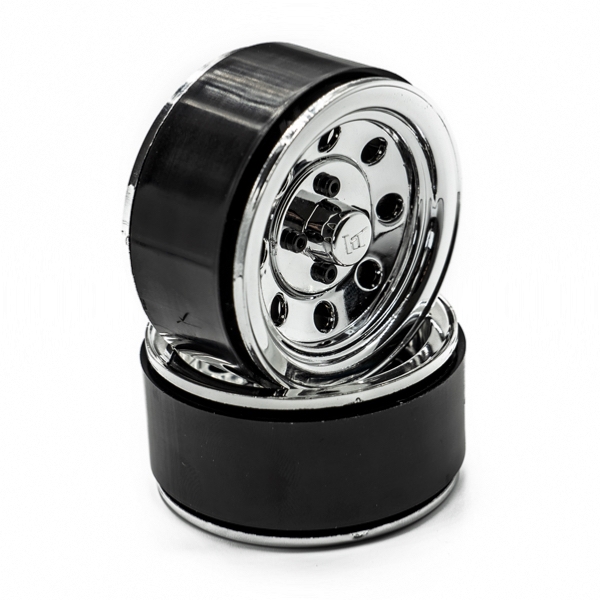Fotografie produktu: HOBBYTECH BEADLOCK 1,9" disky chromové, 2 ks.