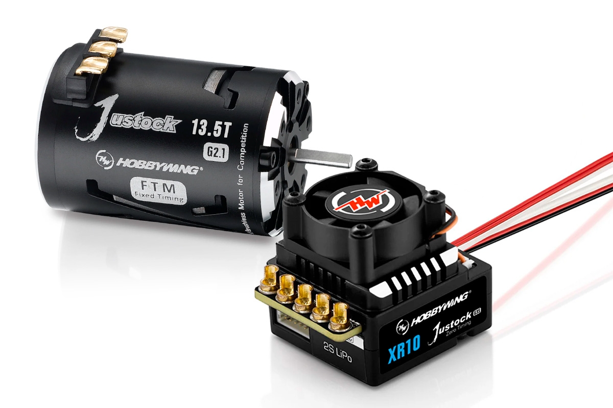 Fotografie produktu: HOBBYWING Combo XR10 Justock G3S + 3650SD G2.1 13.5T