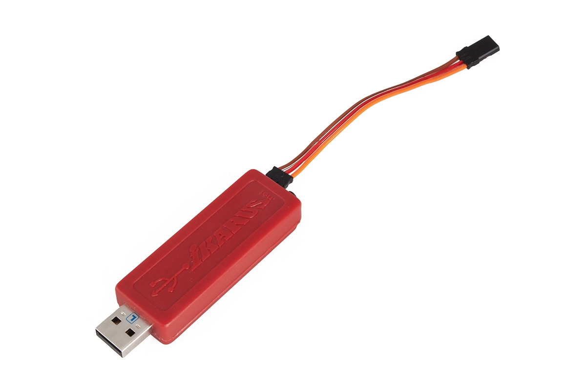Fotografie produktu: IKARUS USB Interface sada AeroflyRC7/8/9 pro HoTT/Jeti/Core
