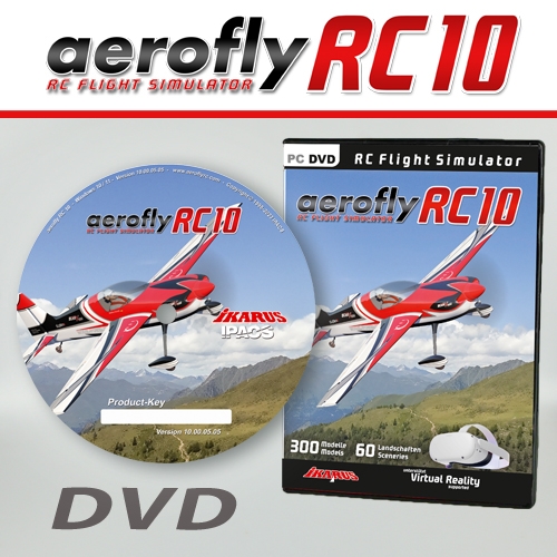 Fotografie produktu: IKARUS Aerofly RC10 na DVD pro Win8.1/10/11