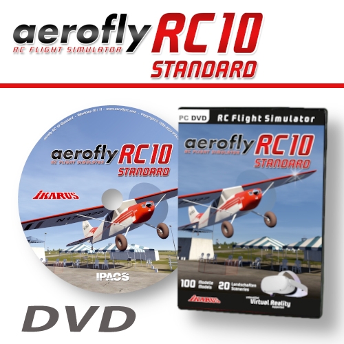 Fotografie produktu: IKARUS Aerofly RC10 STANDARD - DVD pro Win 10/11