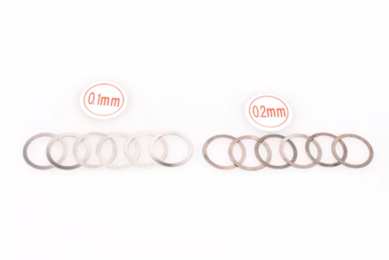 Fotografie produktu: HOBBYTECH Spojkové podložky pro vymezení vůle - SHIMS (13x16x0.1/0.2mm), 6+6 ks.