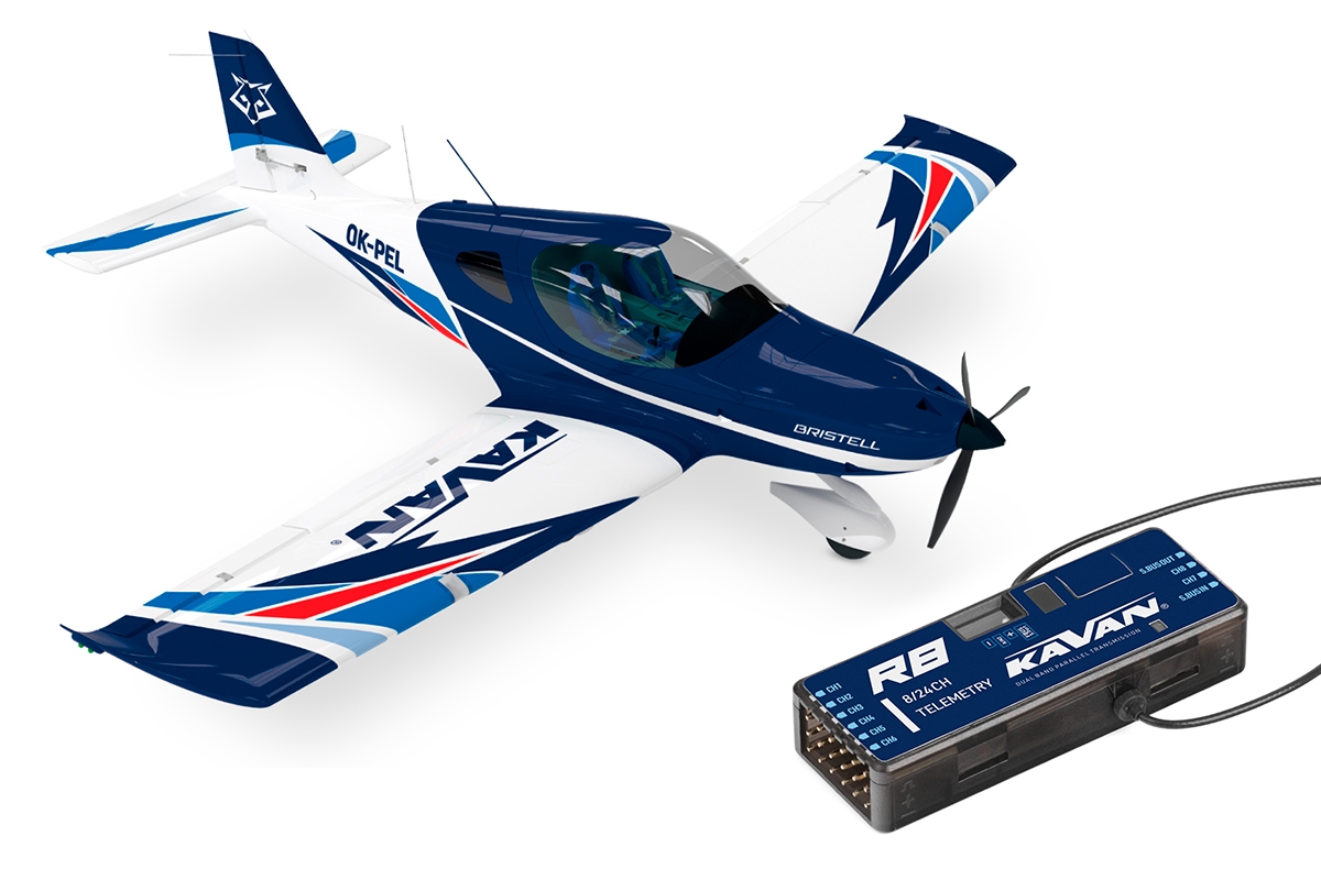 Fotografie produktu: KAVAN Bristell B23 1600mm ARF - modrá, s R8 Rx