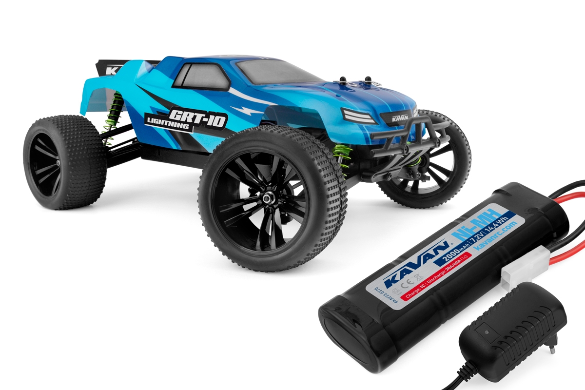 Fotografie produktu: KAVAN GRT-10 Lightning 2,4 GHz 4WD Truggy 1:10 - Modrý - RTR